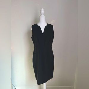 Sleeveless black shirt dress by Elie Tahari.